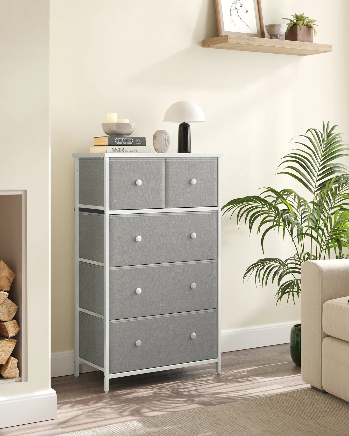 Baby Essential SONGMICS Ladekast met 5 Stofladen