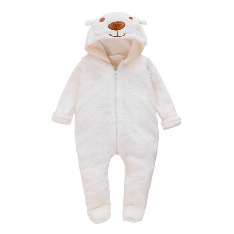 Baby Essential Winter Cartoon Bear Romper