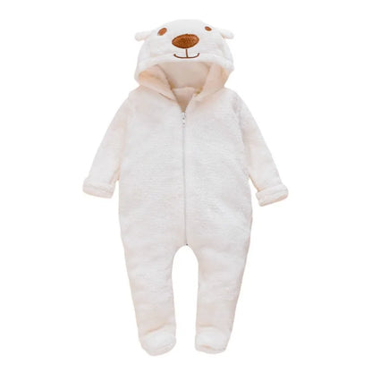 Baby Essential Winter Cartoon Bear Romper
