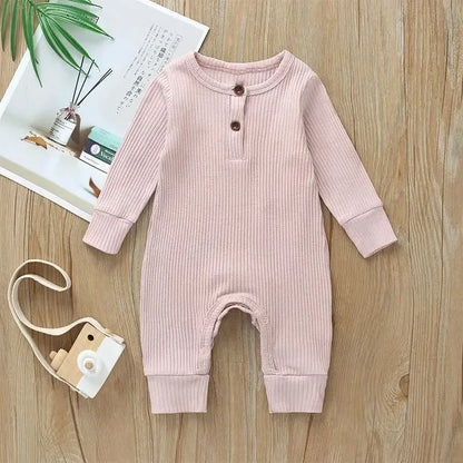 Lange Mouwen Baby Romper – Zacht Katoen voor Comfort & Warmte