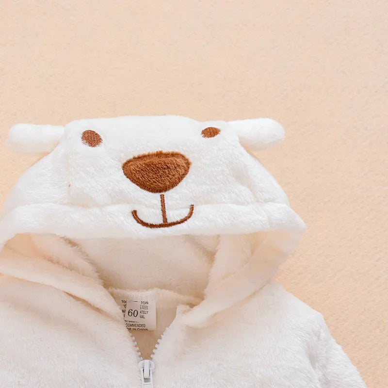 Baby Essential Winter Cartoon Bear Romper