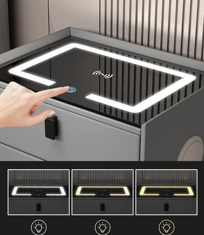 Baby Essential Luxe Nachtkastje 3 Laden met Draadloos Laden