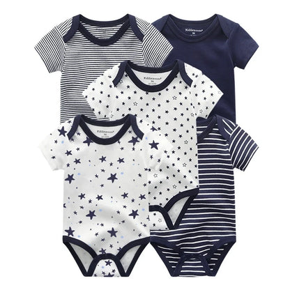KiddieZoom Babyrompers – Set van 5 | Comfortabel, Praktisch & Stijlvol