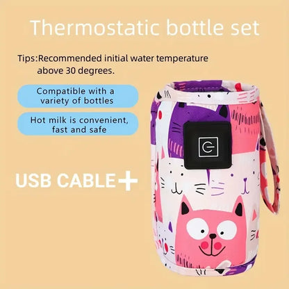 Draagbare Melkwarmer met 3 Warmtestanden – Altijd de juiste temperatuur voor je baby