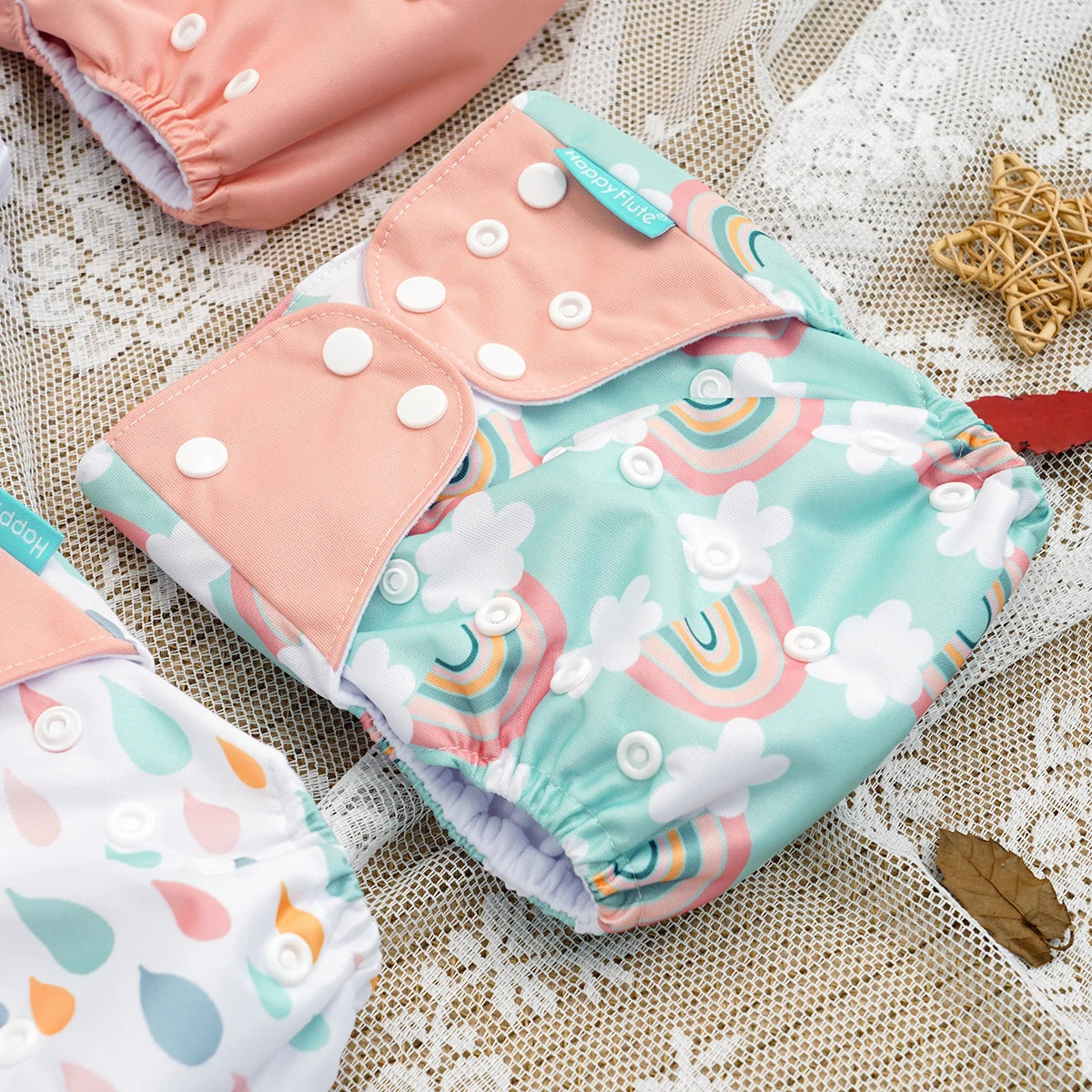 Baby Essential Herbruikbare Eco Luiers 4-delig