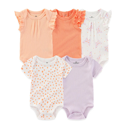 KiddieZoom Babyrompers – Set van 5 | Comfortabel, Praktisch & Stijlvol
